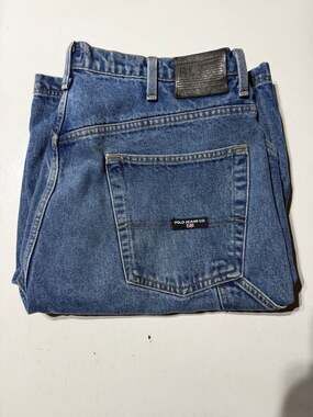Vintage Polo Jeans Co. Ralph Lauren Denim Carpenter Shorts Men's Size 40 Y2K